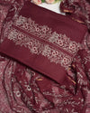 Pure Linen Embroidered Suit
