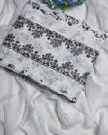 White Cotton Suit with Dupatta