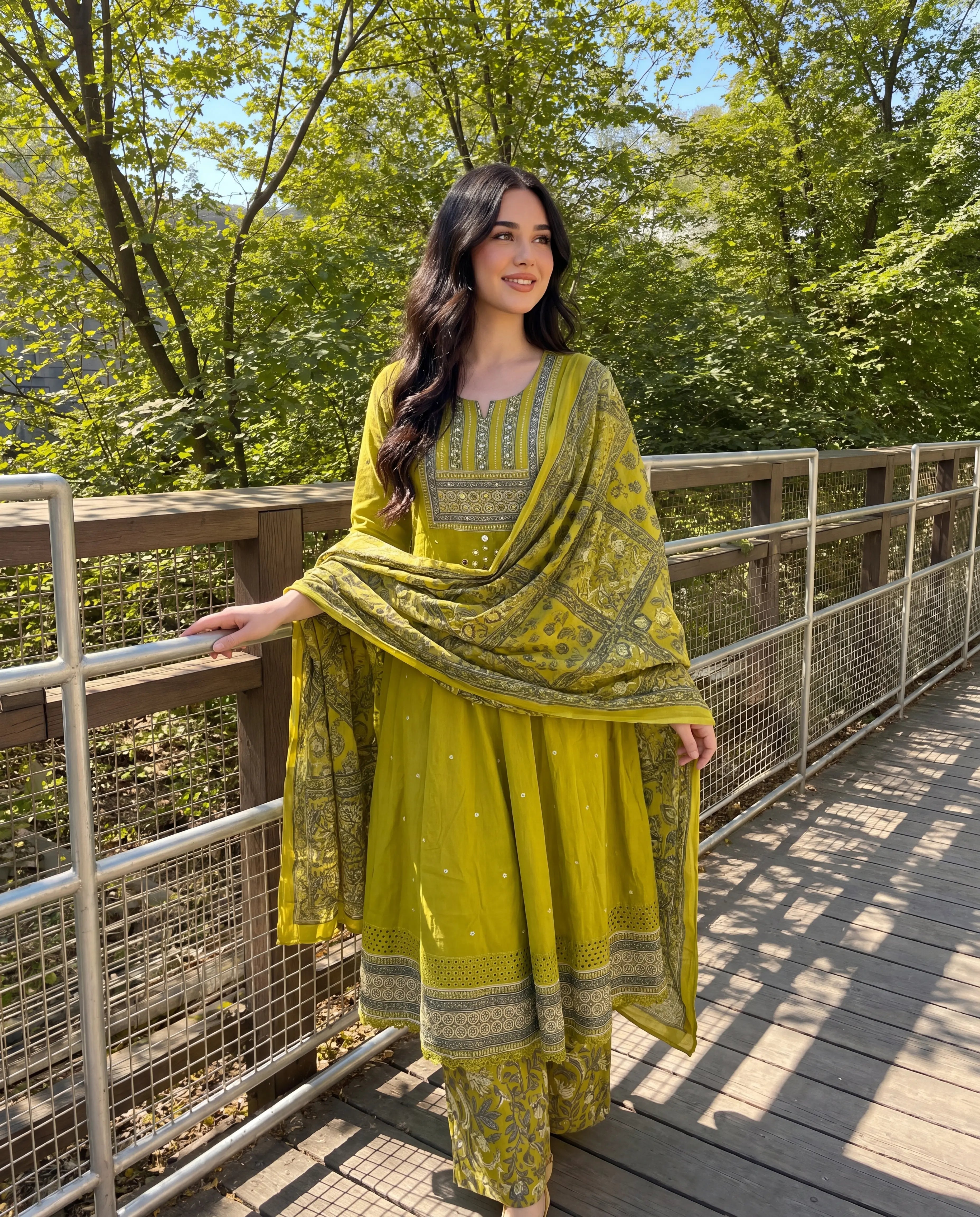 Anarkali Suit with Dupatta